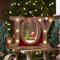 11" LED Lighted Red & Gold Joy Christmas Glitter Snow Globe